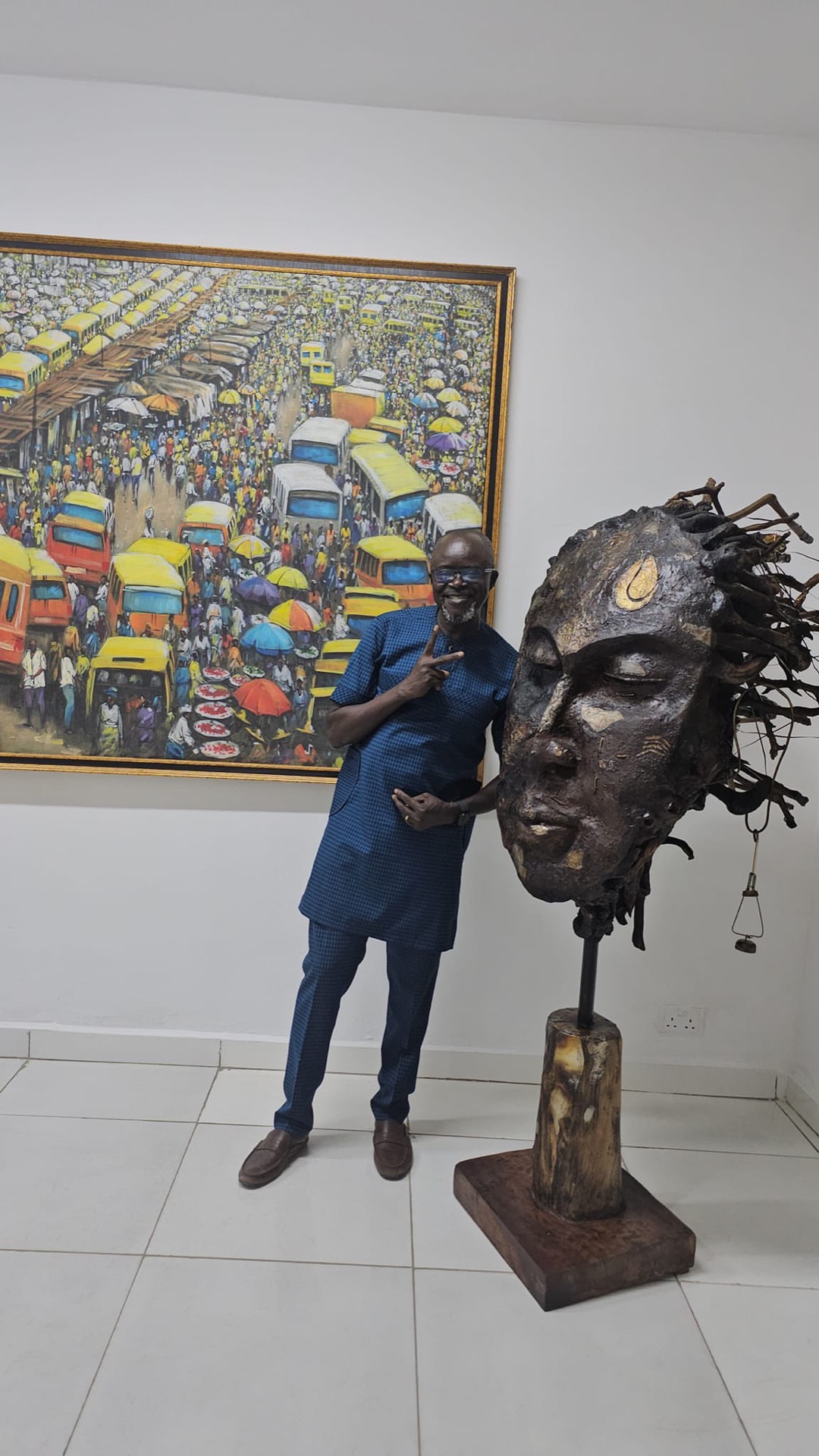 With African art he loved